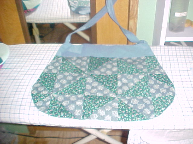 Blue and Green Patch sling